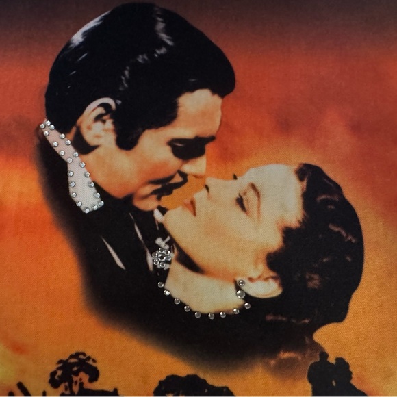 Gone With the Wind Burning of Atlanta Bag Sparkles Crystals Vintage - Picture 5 of 14